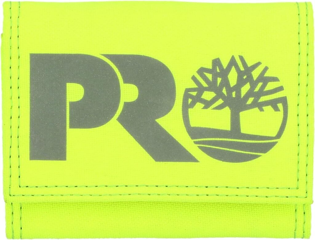 Timberland PRO Mens Cordura Nylon RFID Trifold Wallet with ID Window