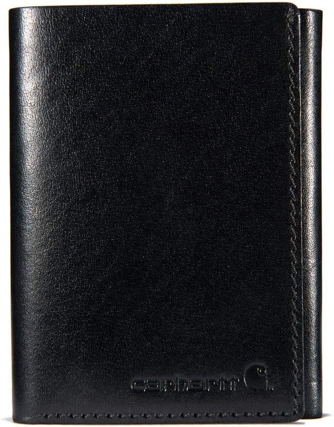 Carhartt Trifold, Durable Wallets for Men, Available in Leather and Canvas Styles