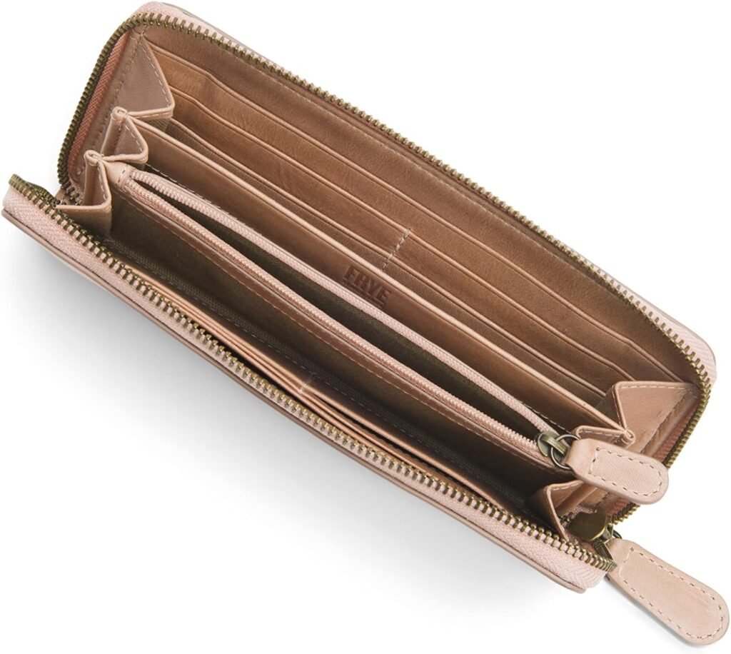 FRYE Melissa Zip Around Leather Wallet