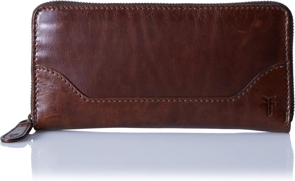 FRYE Melissa Zip Around Leather Wallet