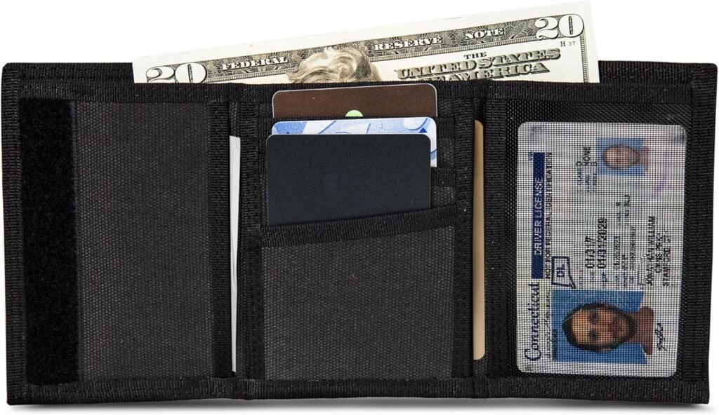 WOLVERINE Mens RFID Blocking Rugged Trifold Wallet (Avail in Cotton Canvas Or Leather)