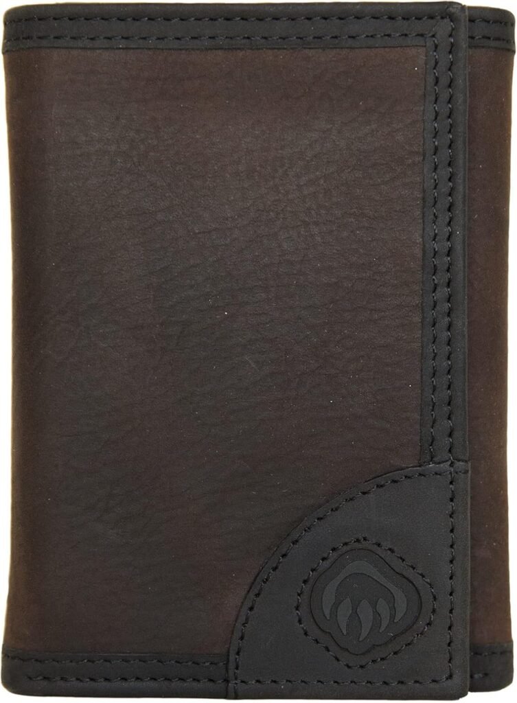 WOLVERINE Mens RFID Blocking Rugged Trifold Wallet (Avail in Cotton Canvas Or Leather)